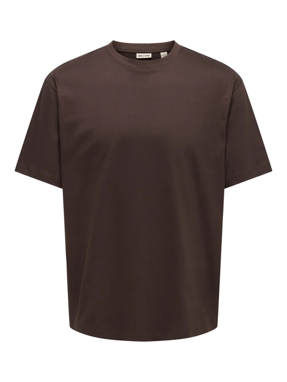 ONLY & SONS Fred Life RLS SS T-shirt - Coffee Bean